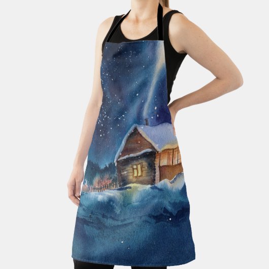 Handgearbeitete Winterlandschaft Schürze (InSitu)