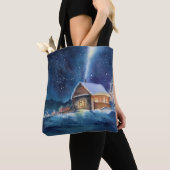 Handgearbeitete Winterlandschaft Tasche (Von Nahem)