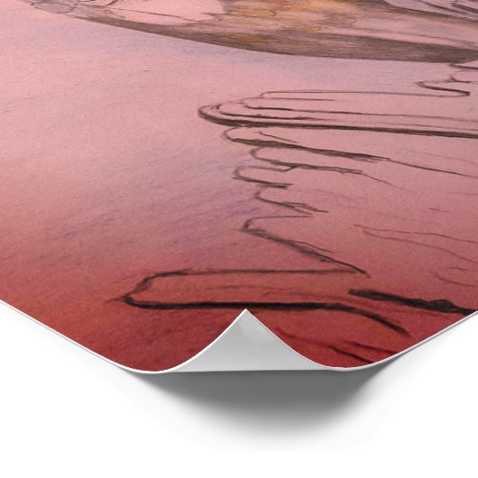 Handgeätzter Riffe Poster (Ecke)