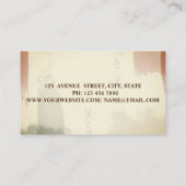 Handgebäck für Wasserfarben Sonnenblumen Visitenkarte (Rückseite)