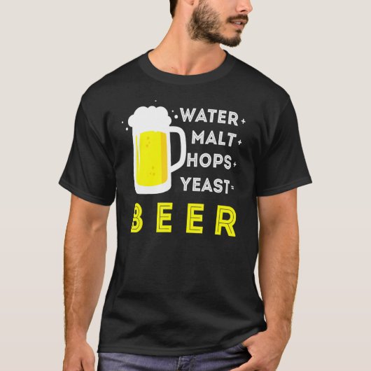 Handgebäck und hausgemachte oder Wassermalzhopfen  T-Shirt (Vorderseite)