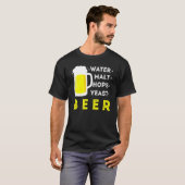 Handgebäck und hausgemachte oder Wassermalzhopfen  T-Shirt (Vorne ganz)