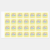 Handgeblümte mit Liebe Personalisiert Etiketten (Blatt)