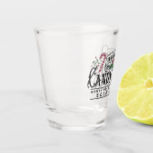 Handgedrehte Candy Canes Schnapsglas (Links)