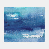 handgefertigt, abstrakt mit Wasserkohle Fleecedecke (Vorderseite (Horizontal))