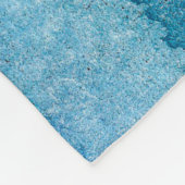 handgefertigt, abstrakt mit Wasserkohle Fleecedecke (Ecke)