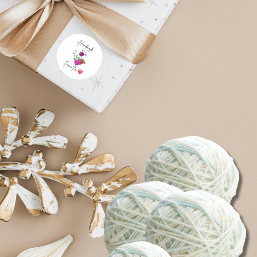 Handgefertigt aus dem Heart Knitter Lover Sticker