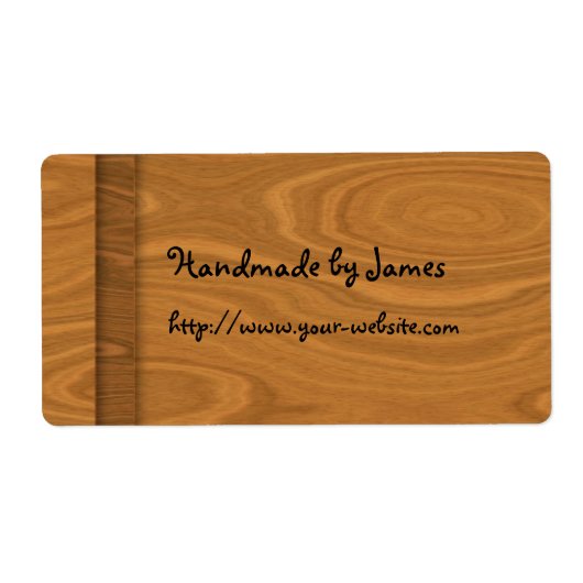 Handgefertigt aus Holz (Vorne)