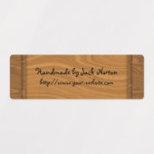 Handgefertigt aus Holz Etiketten (Design 2)