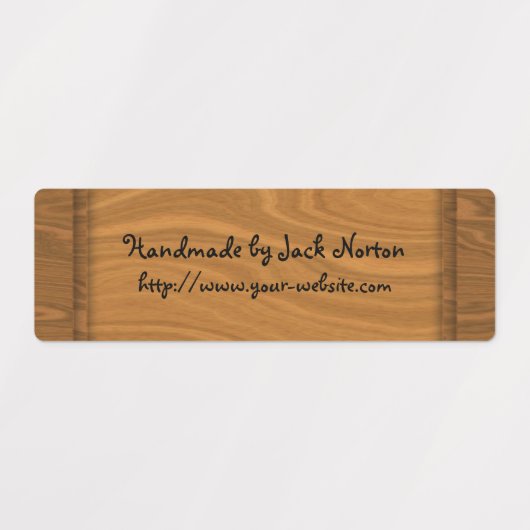 Handgefertigt aus Holz Etiketten (Design 2)