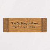 Handgefertigt aus Holz Etiketten (Design 1)