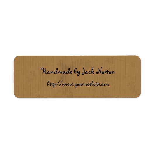 Handgefertigt aus - Kartondesign (Vorne)