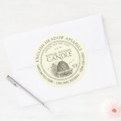 Handgefertigt aus unserem Bienenstock 100% Bienenw Runder Aufkleber (Umschlag)