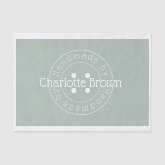 Handgefertigt durch Nähen von Knopfpapier Seidenpapier (Vorderseite)