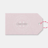 Handgefertigt durch Nähen von Tastengeschenkel Geschenkanhänger (Vorderseite (Horizontal))