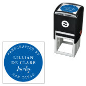 Handgefertigt, Ihr Firmenname, Standort Permastempel (Beispiel)