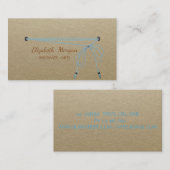 Handgefertigt, Kraft, einfach, rustikal, Minimalis Visitenkarte (Vorne/Hinten)