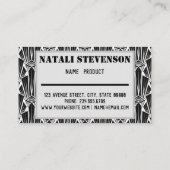 Handgefertigt, Kraft-, Kraft- oder Vintages Geschä Visitenkarte (Rückseite)