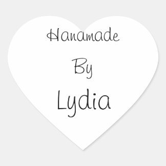 Handgefertigt mit Aufkleber