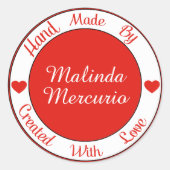 Handgefertigt mit Aufkleber - SRF (Vorderseite)