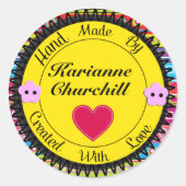 Handgefertigt mit Aufkleber - SRF (Vorderseite)