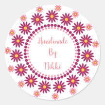 Handgefertigt mit Aufklebern