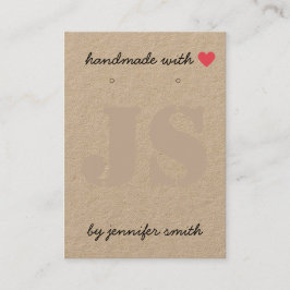 Handgefertigt mit dem Kartenhalter für Herzringe Visitenkarte