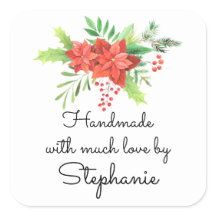 Handgefertigt mit dem Liebe Name Poinsettia Weihna