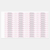 Handgefertigt mit dem Namen blush-pink-Marmor-Skri Etiketten (Blatt)