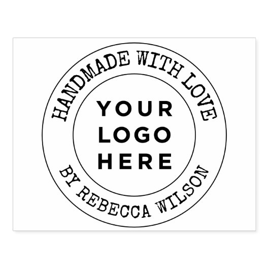 Handgefertigt mit großer Liebe Gummistempel (Prägung)