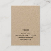 Handgefertigt mit Herz-Hair-Clips Display-Kartenha Visitenkarte (Rückseite)