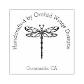 Handgefertigt mit Libellen Gummistempel (Prägung)