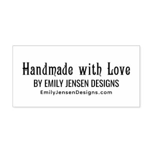 Handgefertigt mit Liebe #5 Firmenname Website-URL Permastempel