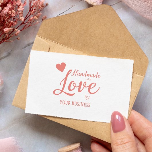 Handgefertigt mit Liebe-Angebot für Handwerker Gummistempel