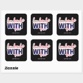 Handgefertigt mit Liebe Aufkleber (Blatt)