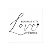 Handgefertigt mit Liebe, benutzerdefinierte Minima Gummistempel (Prägung)