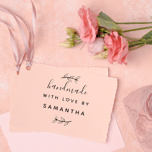 Handgefertigt mit Liebe   Benutzerdefinierte Produ Gummistempel