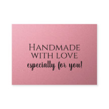 Handgefertigt mit Liebe | Benutzerdefiniertes Logo