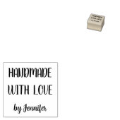 Handgefertigt mit Liebe Beruflich Chic individuell Gummistempel (Stempel)