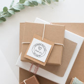 Handgefertigt mit Liebe | Briefmarke des Produkts Gummistempel