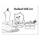 Handgefertigt mit Liebe Briefmarke Gummistempel (Prägung)