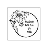 Handgefertigt mit Liebe Briefmarke Gummistempel (Prägung)