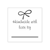 Handgefertigt mit Liebe Briefmarke Gummistempel (Prägung)