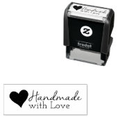 Handgefertigt mit Liebe Briefmarke Permastempel (Beispiel)