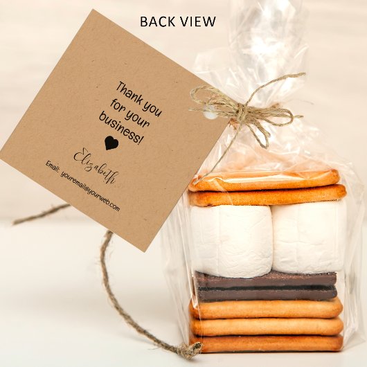 Handgefertigt mit Liebe Business Insert - einfarbi Geschenkanhänger