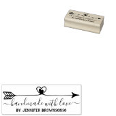Handgefertigt mit Liebe-Business-Pfeil Gummistempel (Stempel)