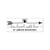 Handgefertigt mit Liebe-Business-Pfeil Gummistempel (Prägung)