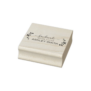 Handgefertigt mit Liebe Business Rubber Briefmarke Gummistempel