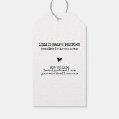 Handgefertigt mit Liebe Country Kraft Custom Geschenkanhänger (Rückseite)