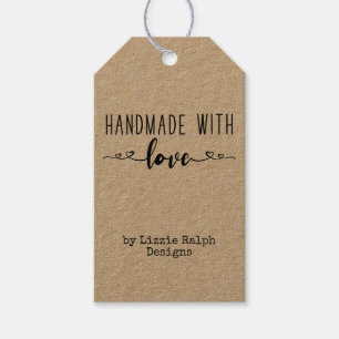 Handgefertigt mit Liebe Country Kraft Custom Geschenkanhänger